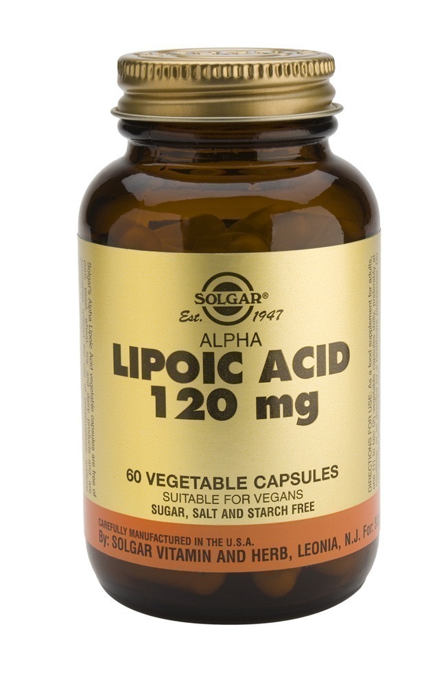 SOLGAR ALPHA LIPOIC ACID 120mg veg. 60s Easy Pharmacy