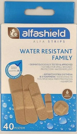 Alfashield - Αυτοκολλητα Strips Water Res Family 5 Μεγεθη 40τμχ