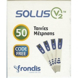 Frondis Solus V2 50 Ταινίες Μέτρησης Σακχάρου