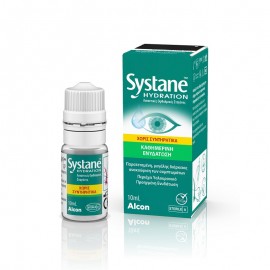 Alcon Systane Hydration Χωρίς Συντηρητικά Οφθαλμικές Σταγόνες Με Υαλουρονικό Οξύ - 10ml