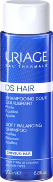 Uriage Ds Hair Soft Balancing Shampoo Απαλό Σαμπουάν Εξισορρόπησης, 200ml