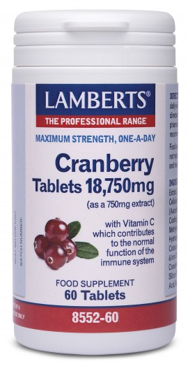 LAMBERTS CRANBERRY 18.750MG 60TABS