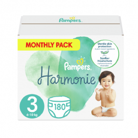 Pampers Harmonie Monthly Pack No3 (6kg-10kg) Βρεφικές Πάνες 1X180