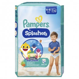 Pampers Splashers Πάνα-Μαγιό Μέγεθος 5-6, 14+kg, 10τεμ