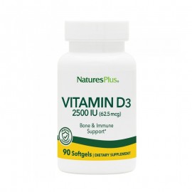 Natures Plus Vitamin D3 2500 IU 90 Caps