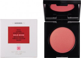 Korres Wild Rose Vibrant Colour Blush No.12 Golden Pink Άγριο Τριαντάφυλλο Ρουζ 5.5gr