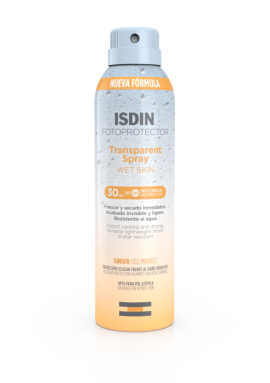 Isdin Fotoprotector Transparent Spray Wet Skin Αντηλιακό Σώματος SPF30