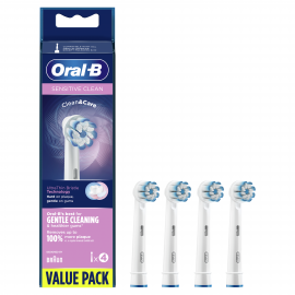 Oral-B Sensitive Clean Ανταλλακτικές Κεφαλές Ηλεκτρικής Οδοντόβουρτσας, 4 τμχ