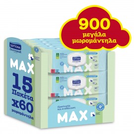 Septona Monthly Dermasoft Max Μεγάλα Μωρομάντηλα (15x60τμχ) 900τμχ