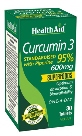 Health Aid Curcumin 3 600mg, Αντιοξειδωτικό 30 tabs