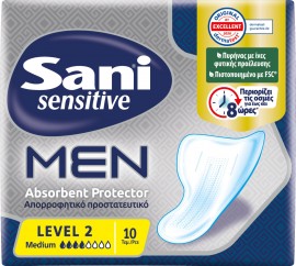 Sani Sensitive Men Medium Απορροφητικό Προστατευτικό Level 2, 10τμχ