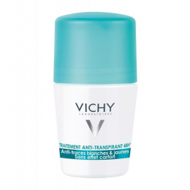 Vichy Deodorant 48h Anti-marks Roll-On Αποσμητική Φροντίδα για Έντονη Εφίδρωση 50ml