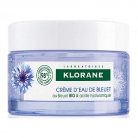 Klorane Bleuet Cornflower Water Cream with Organic Cornflower & Hyaluronic Acid Ενυδατική Κρέμα Ημέρας για Πρόσωπου & Λαιμό με Υαλουρονικό Οξύ 50ml