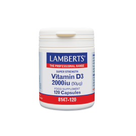 Lamberts Vitamin D3 2000iu Συμπλήρωμα Διατροφής Βιταμίνης D, 120 Caps