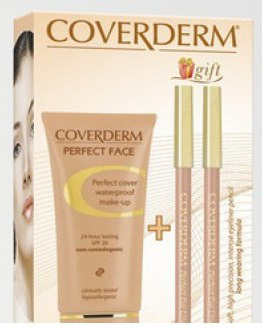 Coverderm Gift Set Perfect Face Combi Pack3 Make Up No 6 Hypoallergenic Eye Pencils