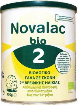 Novalac Bio Βρεφικό Γάλα Νούμερο 2 400gr