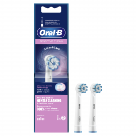 Oral-B Sensitive Clean Ανταλλακτικές Κεφαλές Ηλεκτρικής Οδοντόβουρτσας, 2 τμχ
