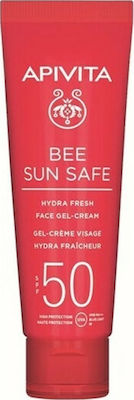 Apivita Bee Sun Safe Hydra Fresh Face SPF50 Ενυδατική Αντηλιακή Κρέμα Gel Προσώπου Ελαφριάς Υφής 50ml