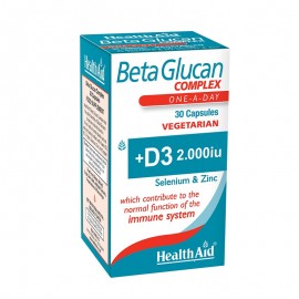 Health Aid BetaGlucan Συμπλήρωμα για την Ενίσχυση του Ανοσοποιητικού 30 φυτικές κάψουλες