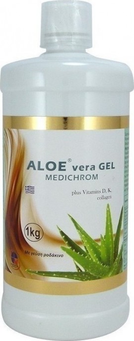 Medichrom Aloe Vera Gel Plus Vitamin D με Γεύση Ροδάκινο 1Kg