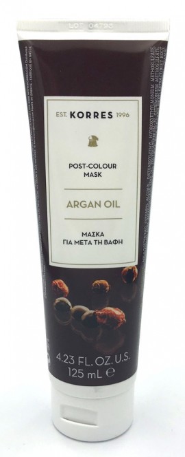 Korres Argan Oil Μάσκα για μετά την βαφή, 125ml