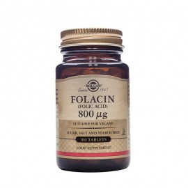 Solgar Folic Acid 800mcg 100 ταμπλέτες