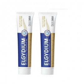 Elgydium Multi Actions PROMO -50% στο 2ο ΠΡΟΪΟΝ Οδοντόκρεμα για την Ενδυνάμωση και Προστασία των Ούλων, 2 x 75ml