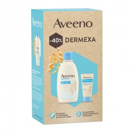 Aveeno Dermexa Daily Emollient Body Wash 300ml & Dermexa Fast & Long Lasting Balm 75ml Ενυδατικό Υγρό Σώματος & Βάλσαμο κατά του Κνησμού
