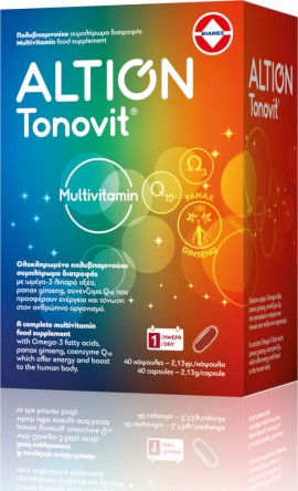 Altion Tonovit Multivitamin Πολυβιταμινούχο Συμπλήρωμα Διατροφής 40 Caps