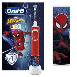 Oral-B Ηλεκτρική Οδοντόβουρτσα Spider-Man Με Θήκη Ταξιδίου, για Παιδιά 3+ Ετών 1 τεμ.