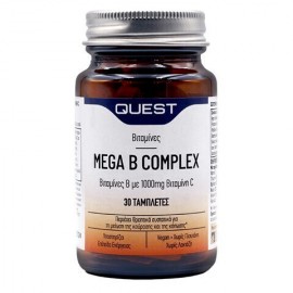 Quest Mega B Complex Plus 1000mg Vit C 30tabs