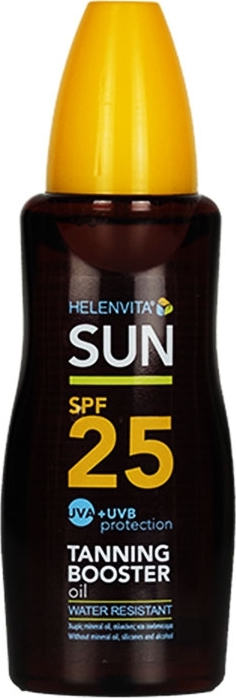 Helenvita Sun Protection Spray With Tanning Booster SPF25 Αντηλιακό Λάδι Για Φυσικό Μαύρισμα - 200ml