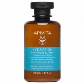 Apivita Moisturizing Shampoo Σαμπουάν Ενυδάτωσης Υαλουρονικό Οξύ & Αλόη 250ml