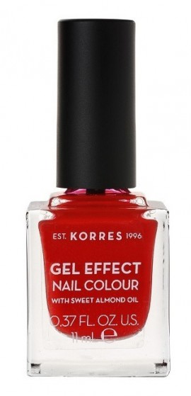 Korres Gel Effect Nail Colour Με Αμυγδαλέλαιο Νο 53 Royal Red 11 ml