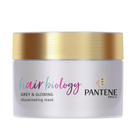 Pantene Pro-V Hair Biology Μάσκα Grey & Glowing 160ml