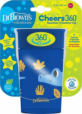 Dr.Browns  Κύπελλο Cheers 360° 9m+ Μπλε 300ml TC 01094