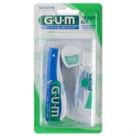 GUM Travel Kit Brush (156) Σετ Ταξιδιού με Οδοντόβουρτσα Οδοντόκρεμα 12.5ml και Οδοντικό Νήμα 10m