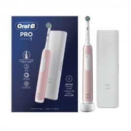 Oral B  Ηλεκτρική Οδοντόβουρτσα Pro Series 1 με Αισθητήρα Πίεσης & Θήκη Ταξιδίου Ροζ 1τμχ