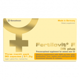 Fertilovit F 35 Plus Ορθομοριακό Συμπλήρωμα Διατροφής για την Καλύτερη Ποιότητα Ωαρίων για Γυναίκες πάνω των 35 ετών, 90 caps