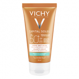 Vichy Capital Soleil Velvety Cream SPF50+ Αδιάβροχη Αντηλιακή Κρέμα Προσώπου 50ml