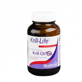 Health Aid Krill-Life 500mg Λιπαρά Οξέα για Καρδιά & Χοληστερίνη 90 κάψουλες