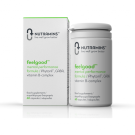 Nutramins Feelgood Mental Performance Formula Συμπλήρωμα Διατροφής για την Καλύτερη Ψυχολογική Διάθεση & την Σωστή Λειτουργία του Νευρικού Συστήματος 60 caps