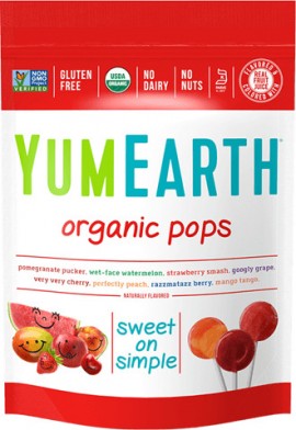 Yumearth Organic Pops Βιολογικά Γλειφιτζούρια Φρούτων, 14 τμχ (85gr)