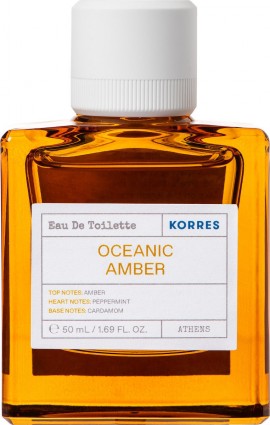 Korres Oceanic Amber Eau De Toilette Άρωμα με Νότες Amber, Cardamom & Peppermint 50ml