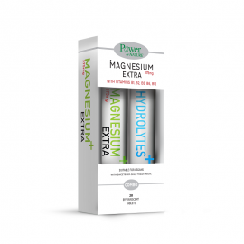 Power Of Nature Promo Pack Magnesium Extra 375mg Stevia 20 αναβράζοντα δισκία & Hydrolytes Stevia 20 αναβράζοντα δισκία