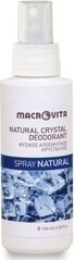 Macrovita Φυσικός Αποσμητικός Κρύσταλλος Άοσμος Spray Natural 100ml