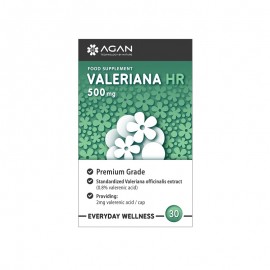 Agan Valeriana Hr 500mg Συμπλήρωμα Διατροφής Με Εκχύλισμα Βαλεριάνας 30tabs
