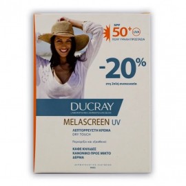 Ducray Set Melascreen Προστατευτική Λεπτόρρευστη Κρέμα Κατά των Κηλίδων για Κανονικό προς Μικτό Δέρμα SPF50+ 2x50ml