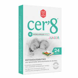 Vican Cer’8 Junior Εντομοαπωθητικά Αυτοκόλλητα Κατάλληλα για Παιδιά 24τμχ