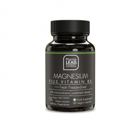 Pharmalead Black Range Magnesium Plus Vitamin B6 για την Ομαλή Λειτουργία των Μυών & του Νευρικού Συστήματος 60 vegan κάψουλες